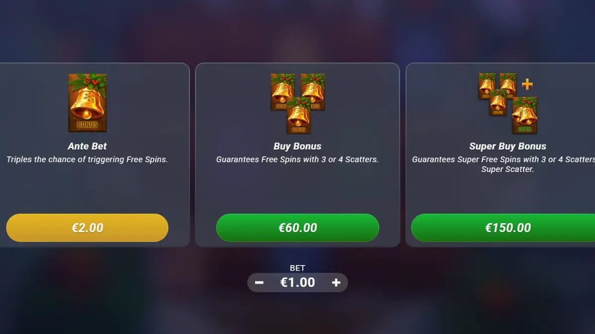 Cena festiva e aconchegante do slot Holly com elementos de inverno e luzes brilhantes.