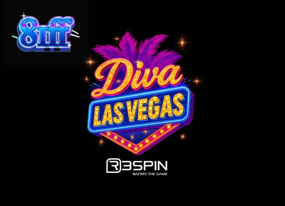Diva Las Vegas slot machine interface com luzes de neon e roda de bonus